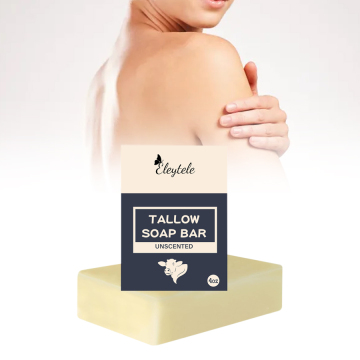 Natural Grass Fed Beef Tallow Soap Bar for Sensitive Skin Moisturizing Face & Body Care