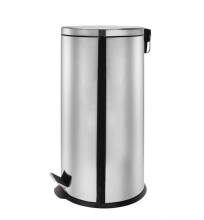 Stainless steel pedal trash can
