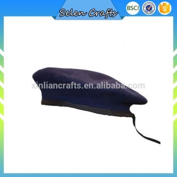 Customized Design Navy Wool Berets For Men