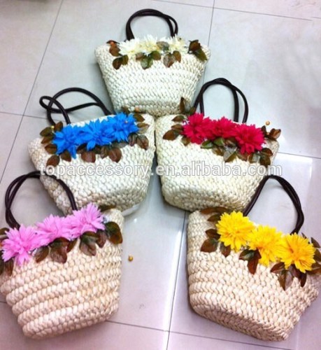 Fashion Lady Shoulder Straw Bag Raw