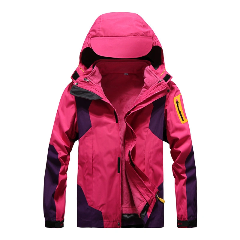 OEM Outdoor Unisex Mens Waterproof Windproof Wear Detachable Lining Hiking 3 in 1 Jackets