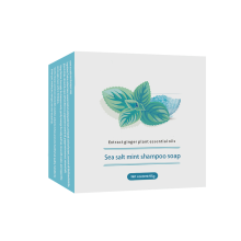 Sea salt mint shampoo soap