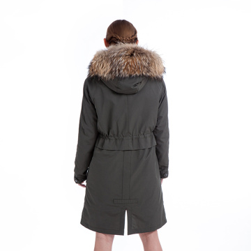 Fur coat coat collar parka