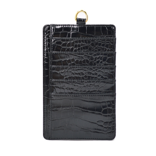 Credit Card Holder With Card Slots Crocodile Texture