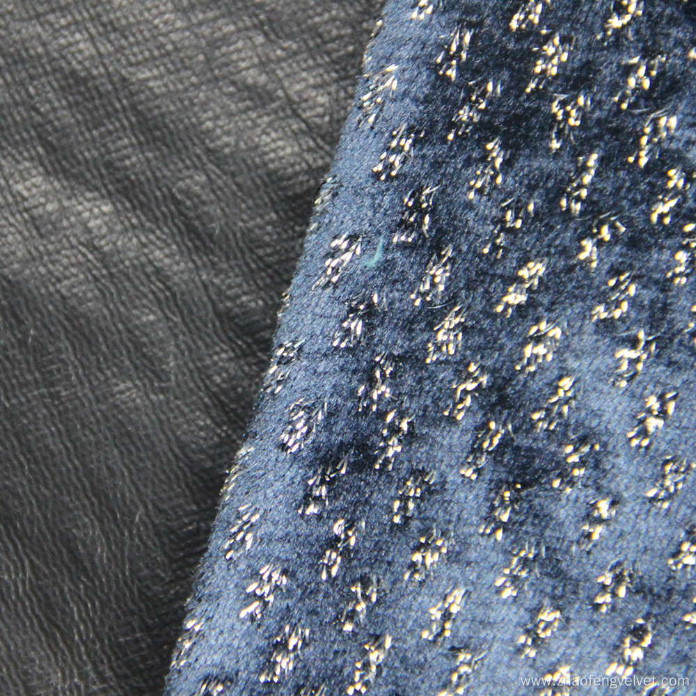 Glitter Warp Knitting Velvet Fabric