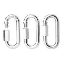 Stainless Steel 304 O-Shaped Quick Link Carabiner for Rigging and Rope Connection