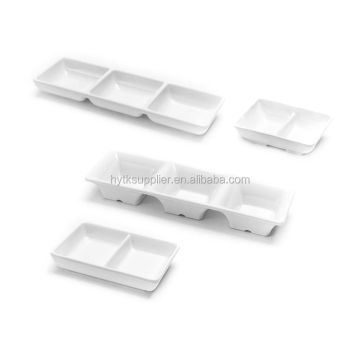 High Quality Restaurant Soy Sauce Dish - White Melamine Sauce Dish for Hotel