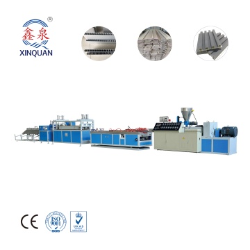 WPC and PVC Profile Production Line: Wood Plastic and PVC Extruders Machine for Door and Panel Profiles