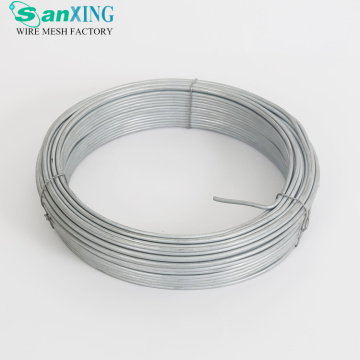Olika storlekar 0,8 mm till 2,5 mm zinkbeläggning galvaniserad ståltråd