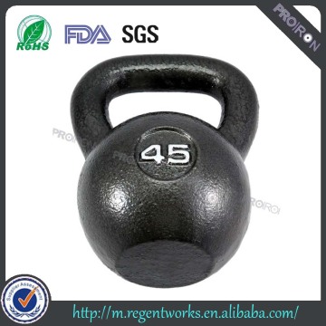 Athletic Gym Equipment Black Painted Cast Iron Kettlebells