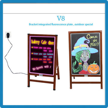 Factory direct rechargeable led open sign 90 kinds flashing modes digital blackboard with remote control