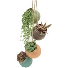 Keramische hangende mini -bloemplanters