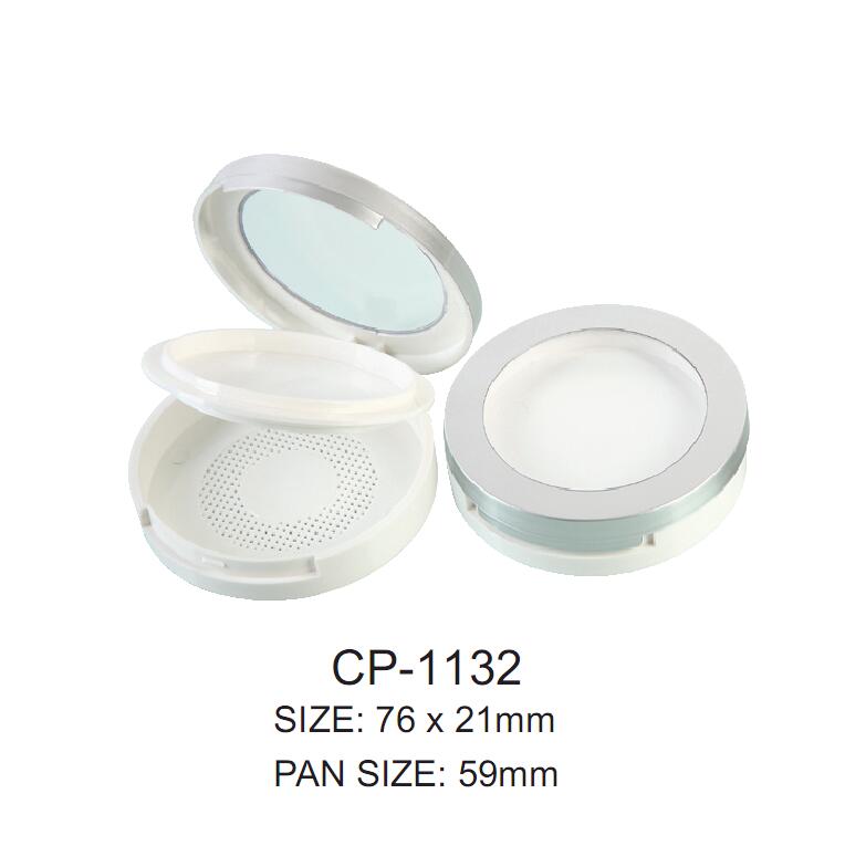 Empty Plastic Cosmetic Compact Container CP-1132