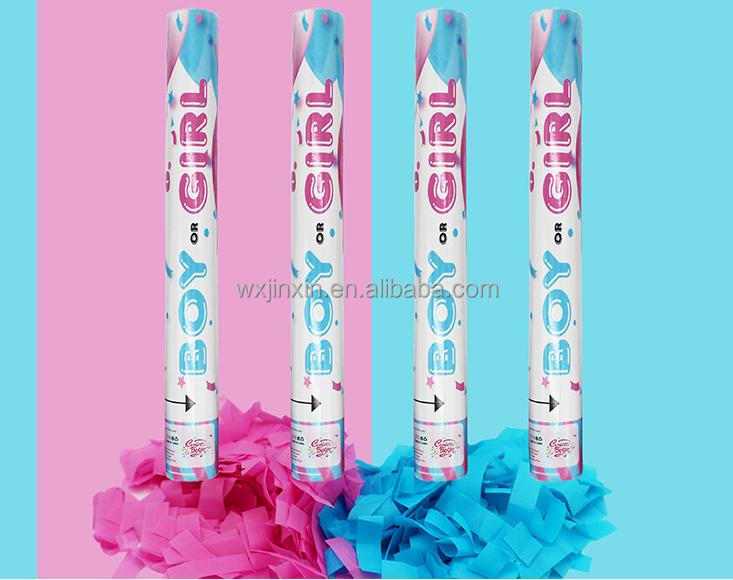 TOP Gender reveal wedding decorations  fire crackers  Tissue Paper  streamers  gender reveal confetti PARTY POPPER