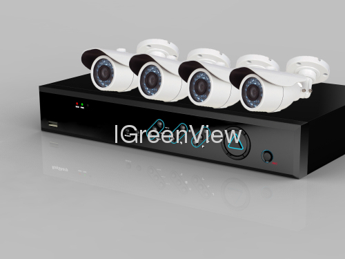 Nowy System bezpieczeństwa w domu - 4ch H.264 zestaw ekonomiczny Dvr kamery Cctv 600tvl