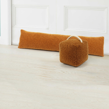 Teddy Fleece Door Draft Stopper: Noise Blocker for Winter