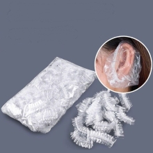 Waterproof Plastic Ear Shower Caps - Disposable Ear Protectors for Salon