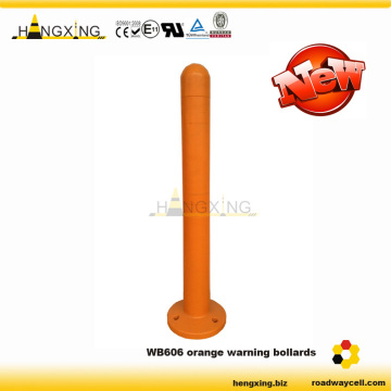 WB606 orange road warning bollard