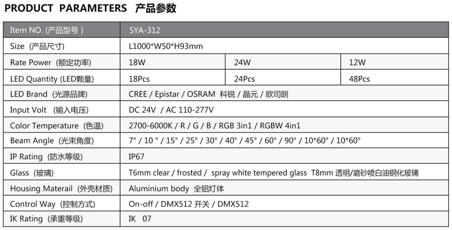 Waterproof LED underground light for villa