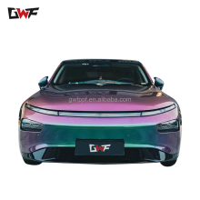 Gloss metallic silver car wrap