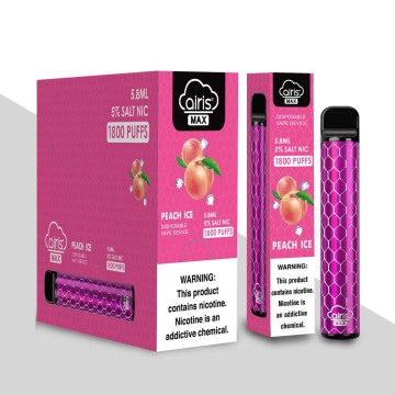 Vaporizador descartável 1800puffs Sabores de frutas Airis Max