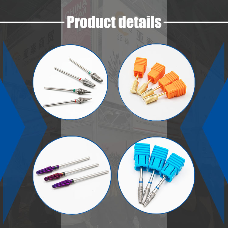 Drill Milling Cutter Nail Gel Cleaning Carbide Efile Bits