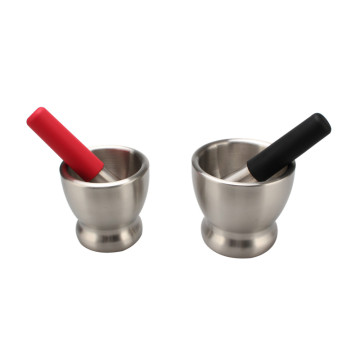 Stainless Steel Hand Masher Mortar and Pestle Set
