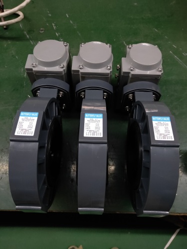 Pneumatic UPVC butterfly valve