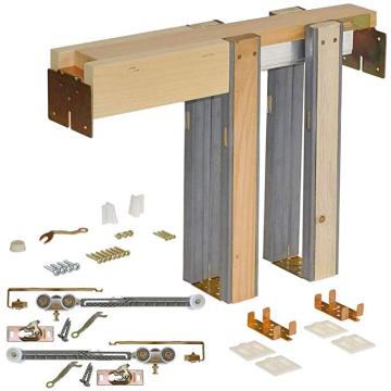 Home Pocket Door Frame 80" Steel Track