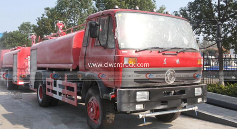 water truck with fire pump
