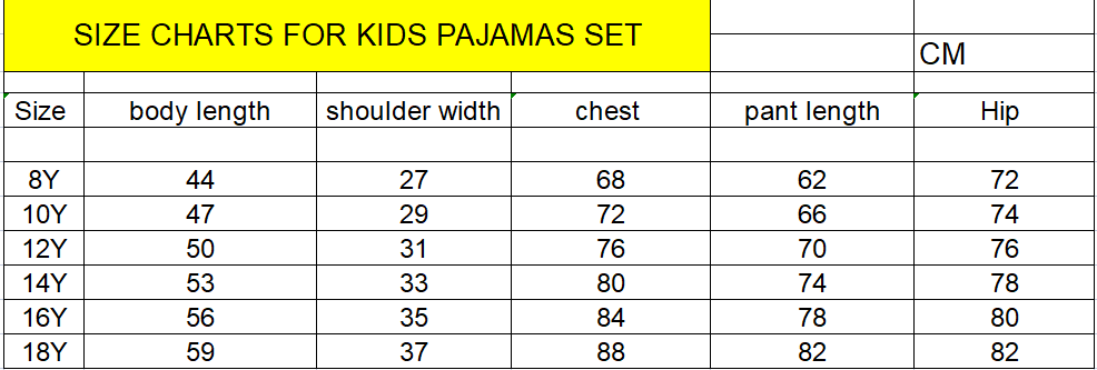 Custom Satin Kid Milk Silk sleepwear Child kids pajamas comfortable