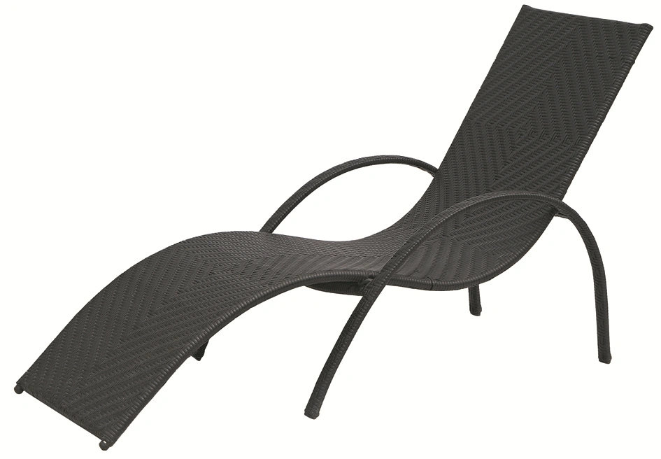 Two Seaters Outdoor Sun Beach Lounge Chair Rattan Garden Loungers
