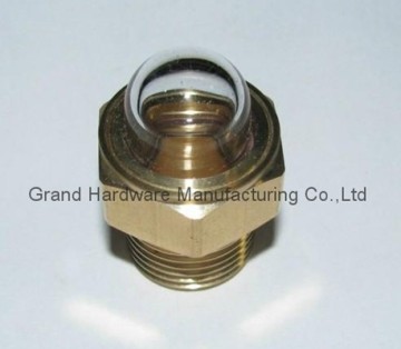 Domed shaped oil sight glass