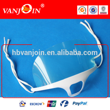 Hotel USE clear plastic Face Mask/Anti fog clear face mask/custom logo welcome