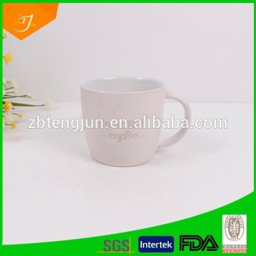 white coffee mug, blank ceramic coffee mug, debossed mug