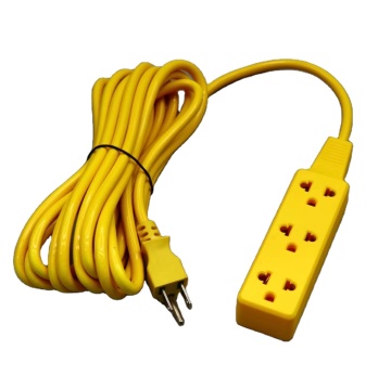 US Extension Cord with 3-Way Socket / US Plug