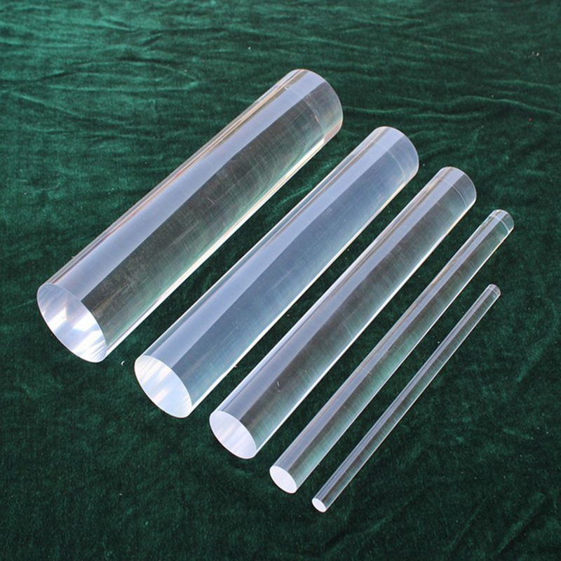 Custom made cut color large diameter transparent clear PMMA acrylic rods tubes