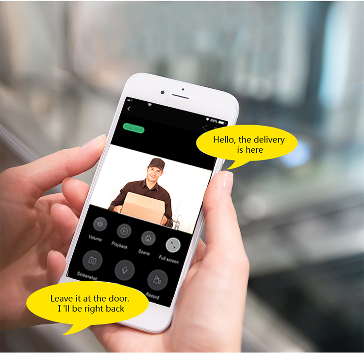 2020 Home video Smart WiFi doorbell wireless doorbell with camera intercom Wireless Ring Doorbell