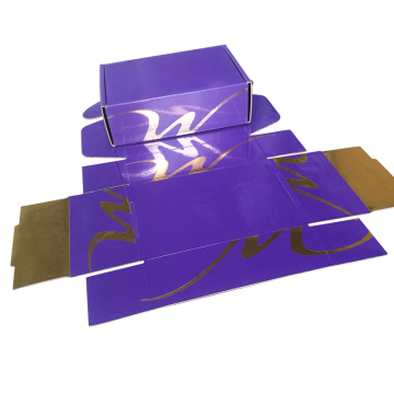Double Side Printing Gold Paper Corrugated Paper Box
