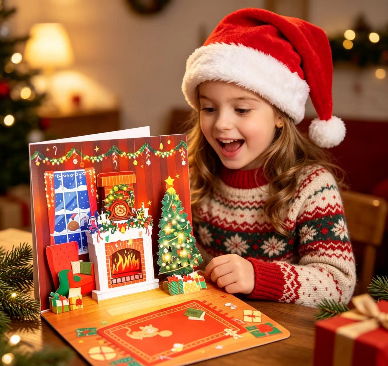 3D wyskakujące kartki świąteczne z życzeniami 3d pop up christmas greeting cards