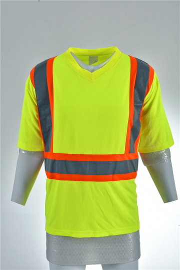 Security protection roadway reflective safety shirt