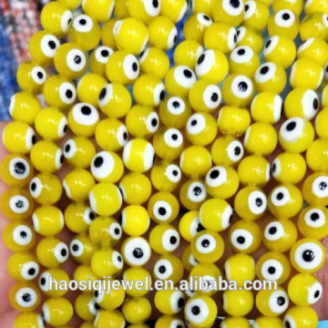 Turkish evil eye crystal glass loose evil eye beads