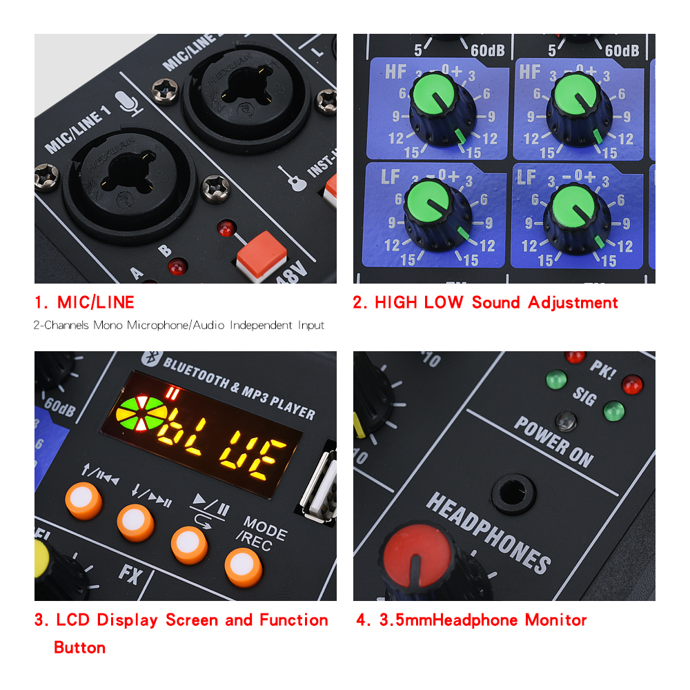 Wholesale Factory Price Mini Sound Mixer With Usb