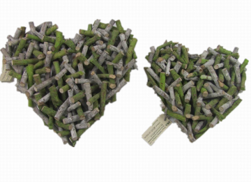 Spring festival decorated willow heart decorations