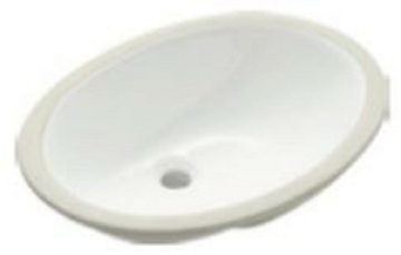 White Round Undercounter Bathroom Basin