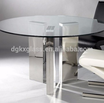 Glass dining table top