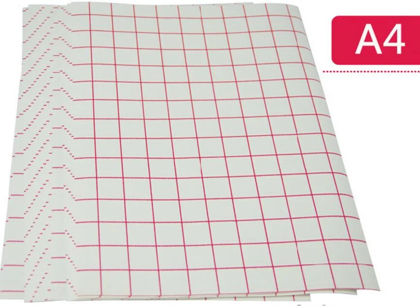 Plancha de papel de transferencia de calor de inyección de tinta en papel de camiseta A4 para tela ligera