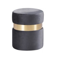 Modern Round Fabric Footstool - Latest Design Round Cushion Footrest