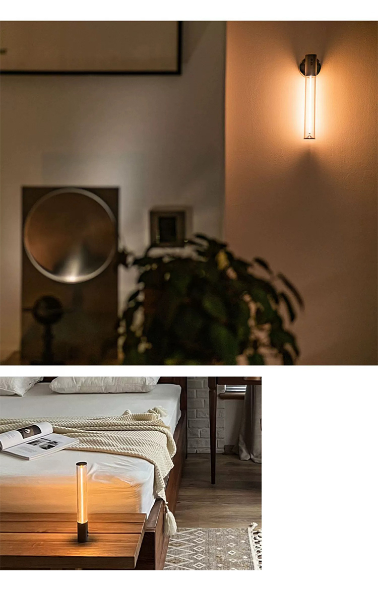Night Lights LED Magnetic Touch Lamps Home Decoration Luxury Smart Home Led Strip Lights Desk Table Lamp Glass Lights