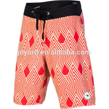 Custom Quick Dry Red Geometry Board Short Wholesaler